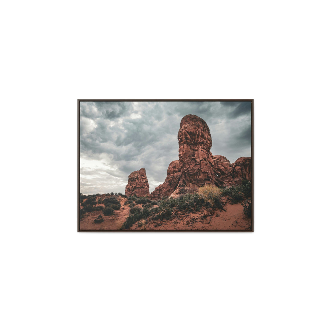 Dramatic Rocks - Canvas with Frame