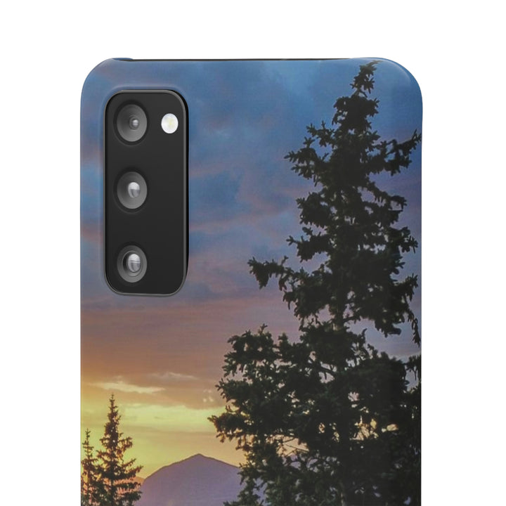 Rainy Sunset Through the Trees - Phone Case