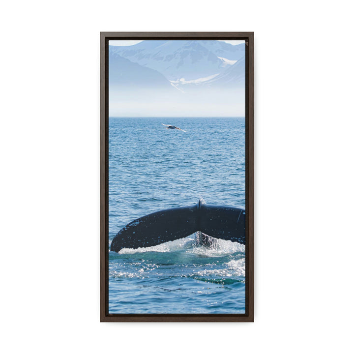 A Whale and A Mountain - Canvas with Frame