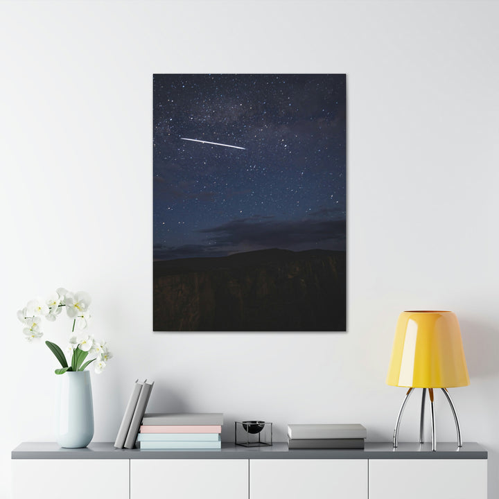 Starlink Above the Canyon - Canvas