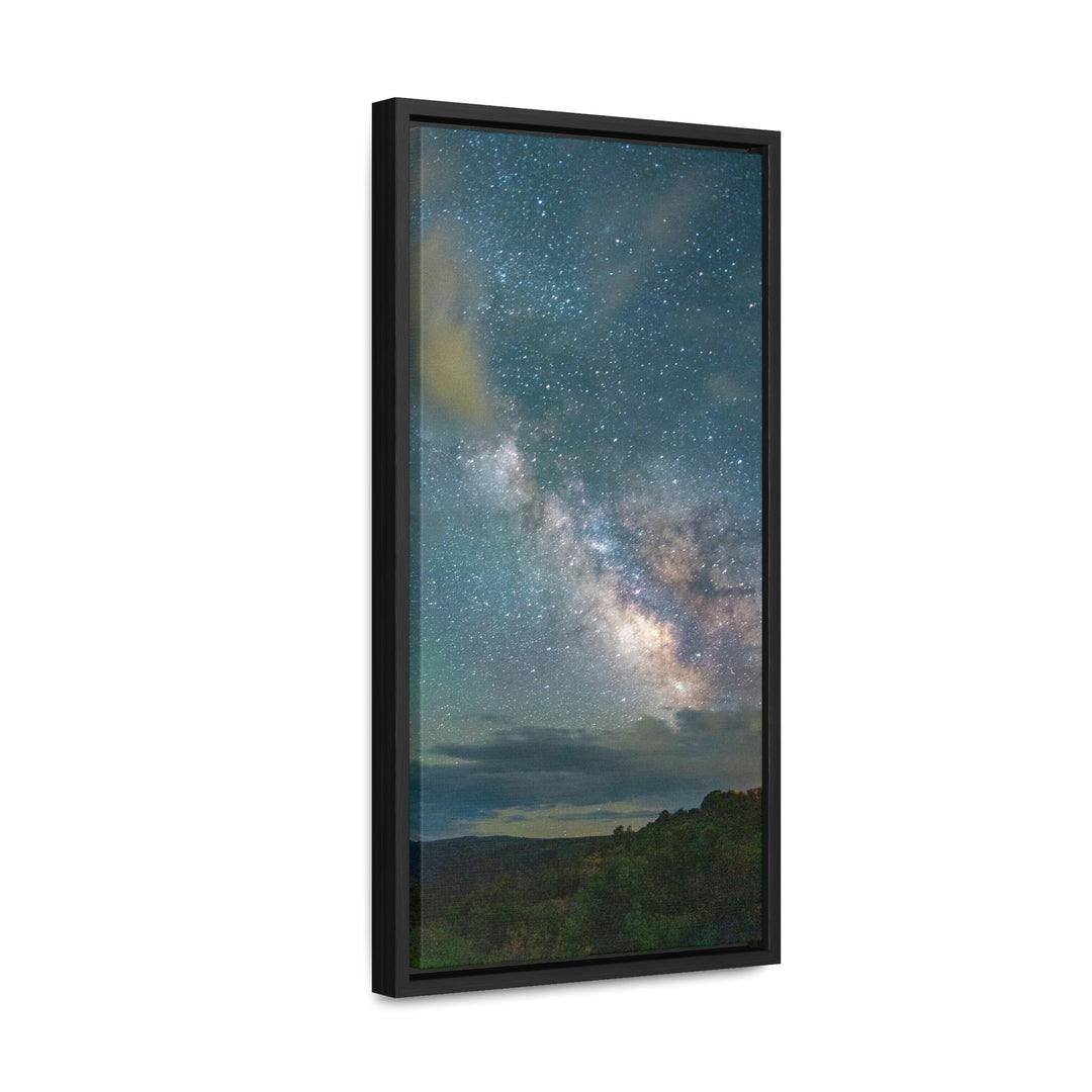 Milky Way Through the Clouds Part 1 - Canvas with Frame