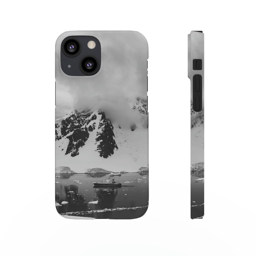 Peaceful Anchoring in Black and White - Phone Case