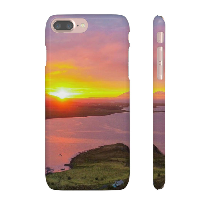 Sunset Over the Fjord Part 1 - Phone Case