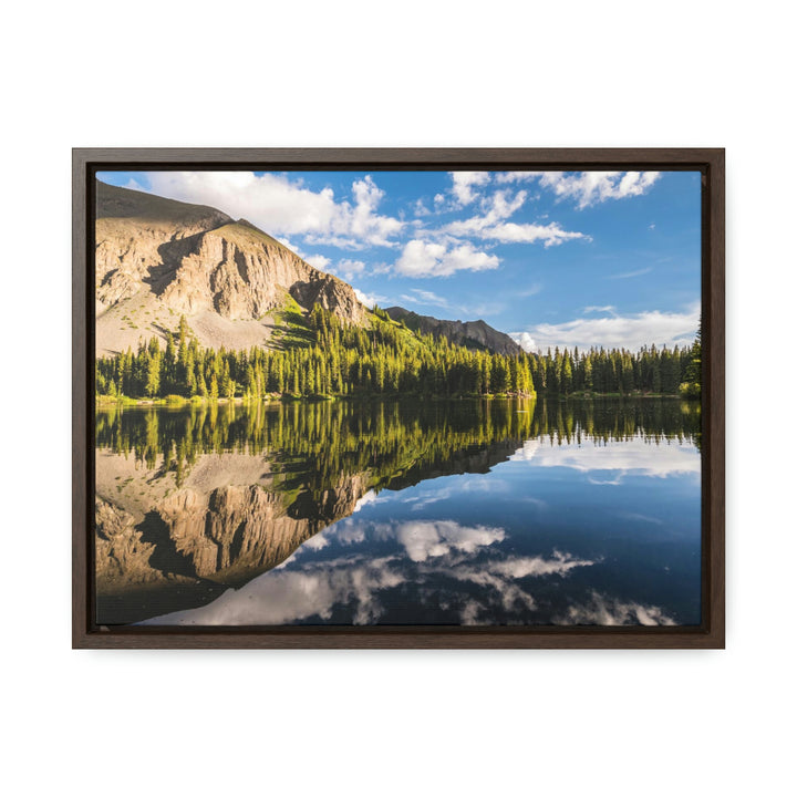 Mountain Scene Reflected - Canvas with Frame