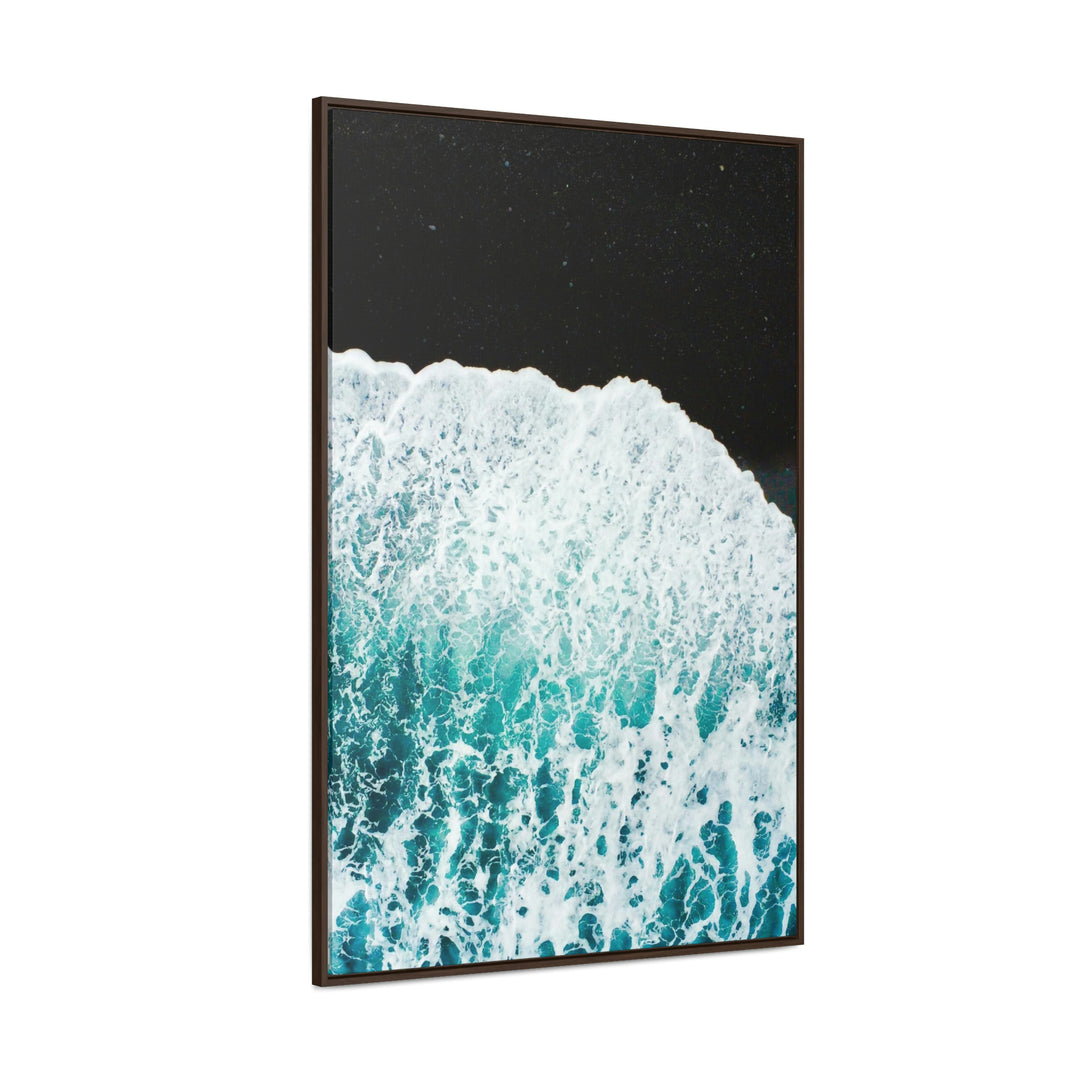 A Wave on Volcanic Sand - Canvas with Frame