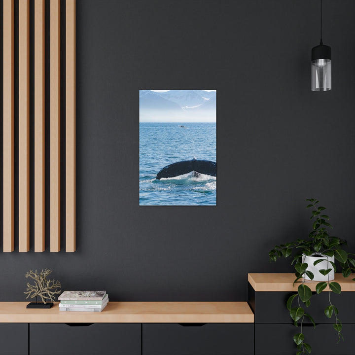 A Whale and A Mountain - Canvas