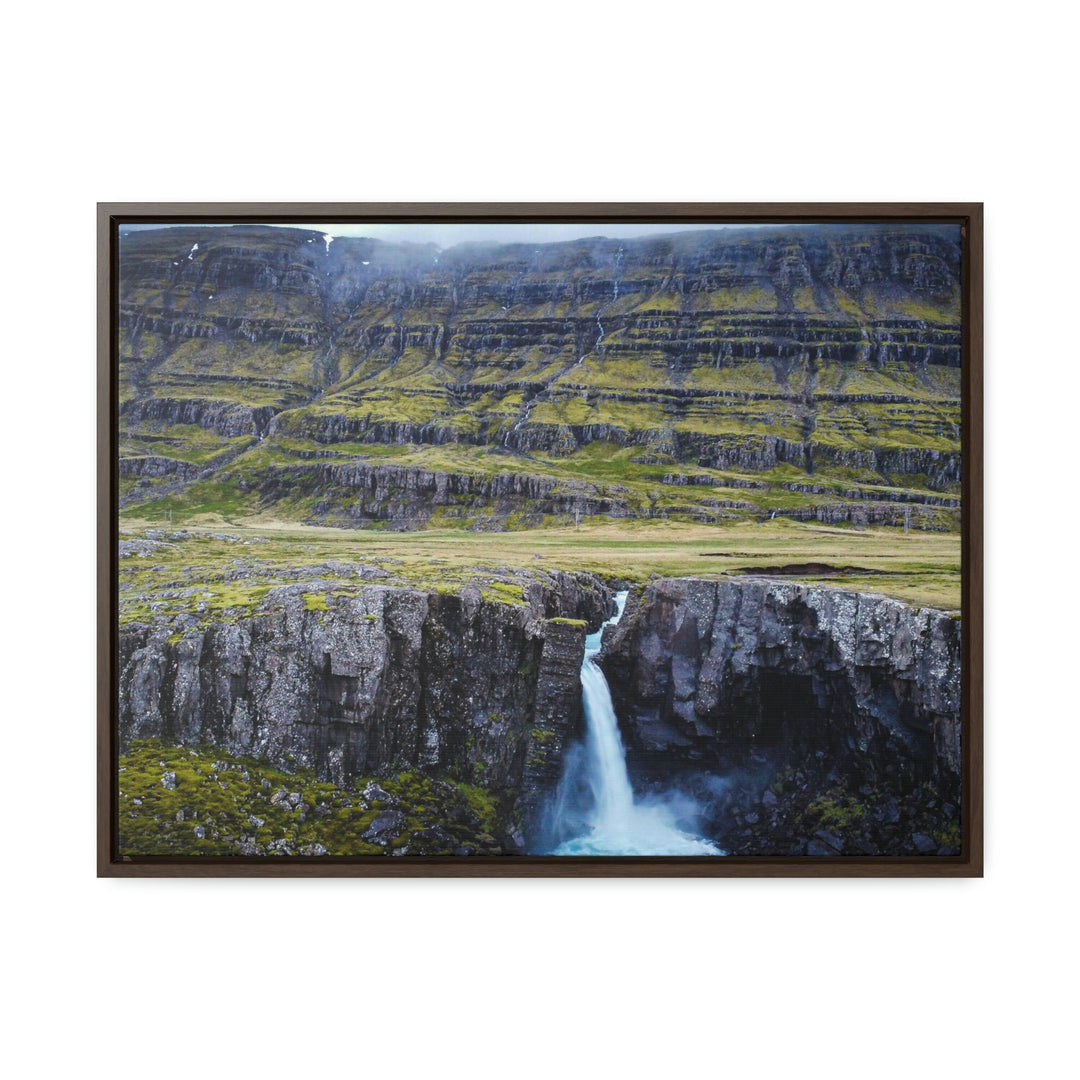 A Remote Waterfall - Canvas with Frame