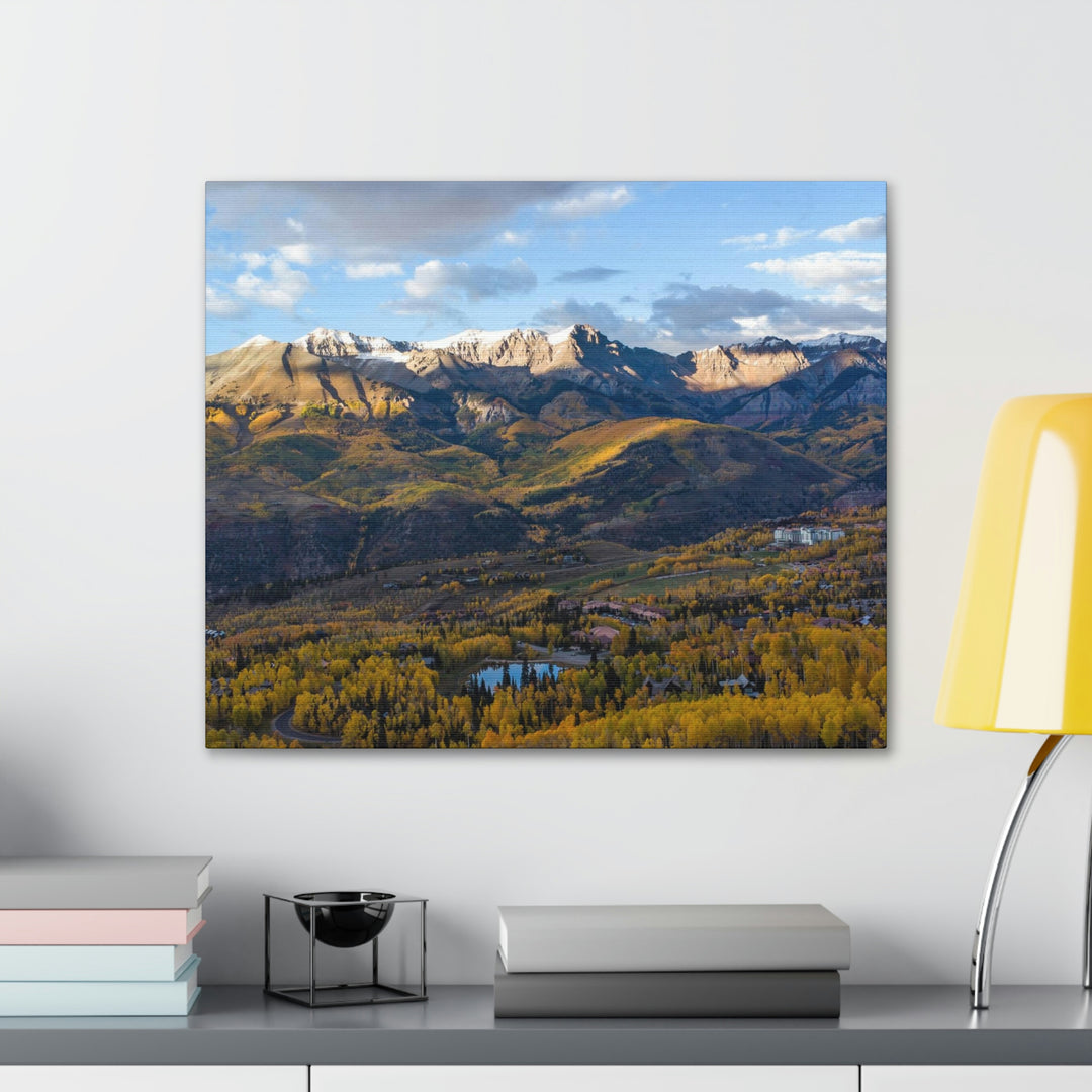 Glowing Mountainside - Canvas