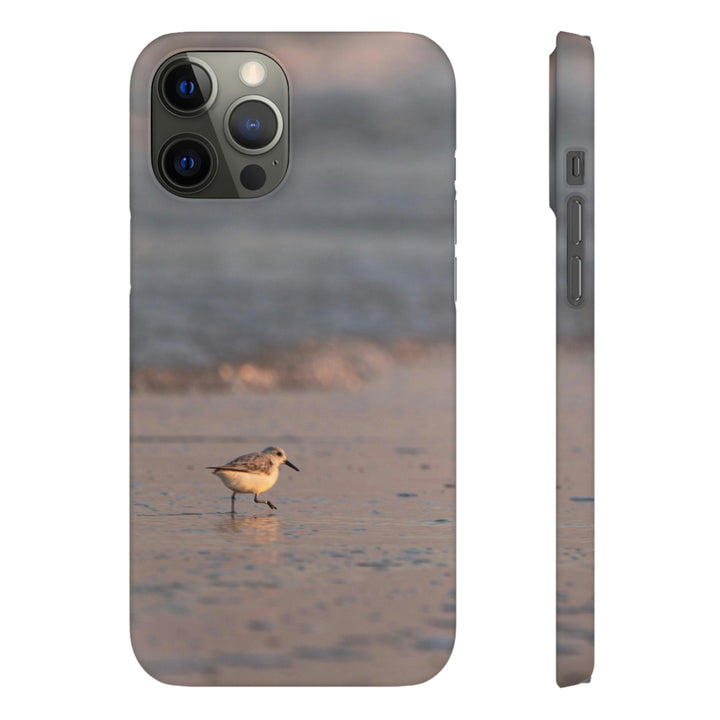 Sanderling in Soft Dusk Light - Phone Case