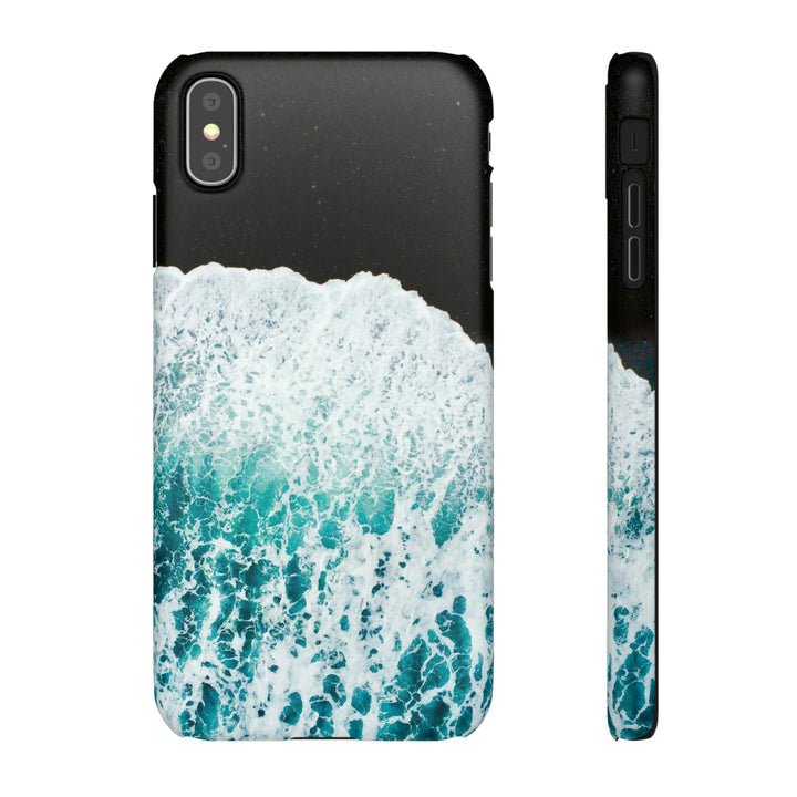 A Wave on Volcanic Sand - Phone Case