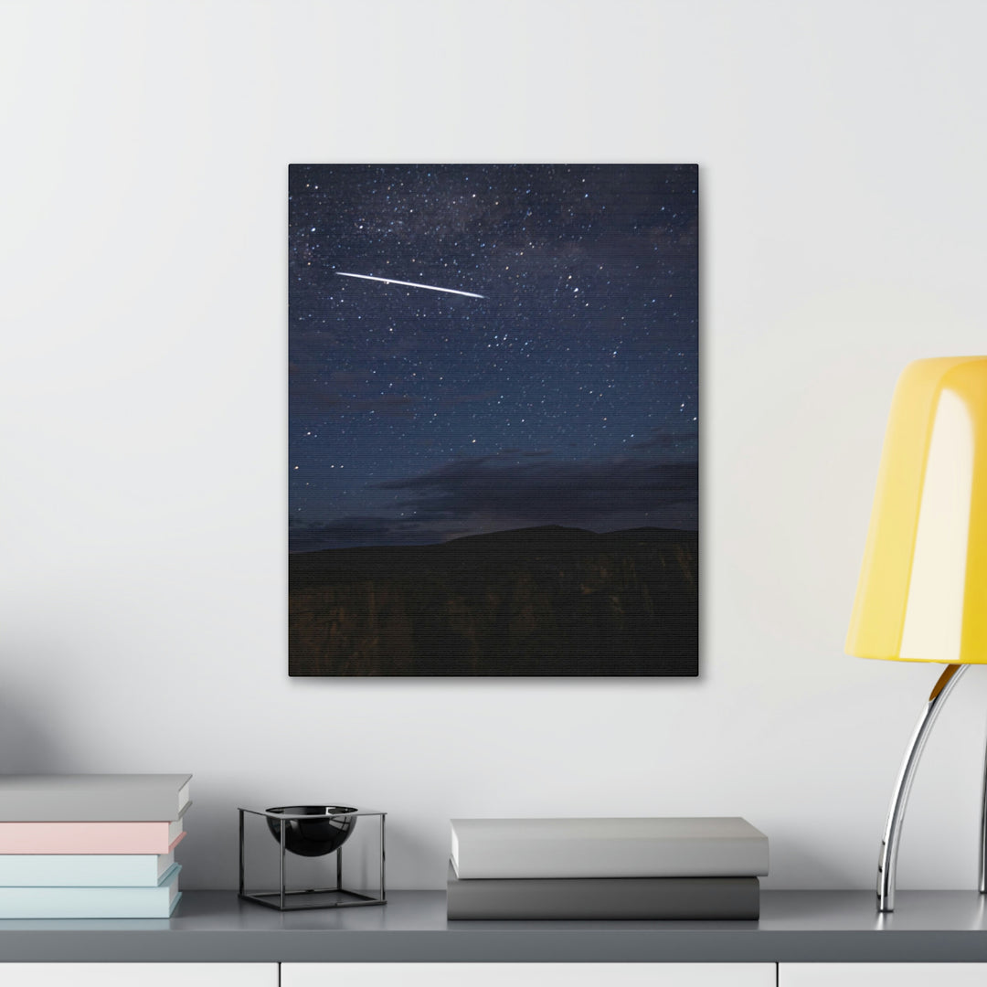 Starlink Above the Canyon - Canvas