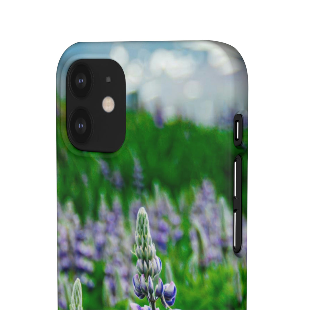 Glowing Lupin with Mountains - Phone Case