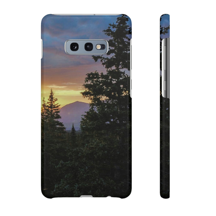 Rainy Sunset Through the Trees - Phone Case