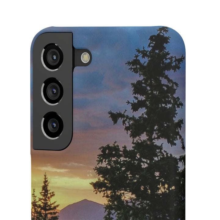 Rainy Sunset Through the Trees - Phone Case