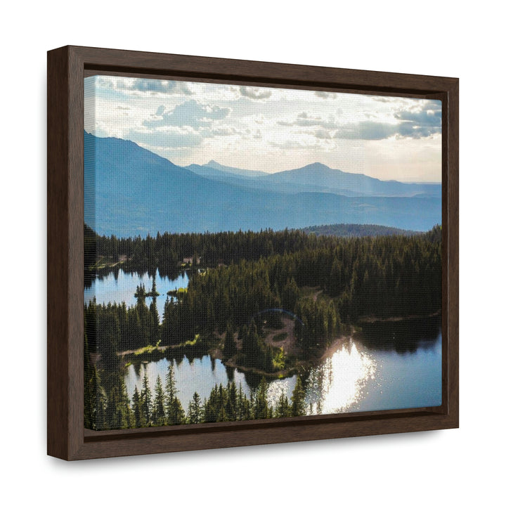 Cool Mountain Lakes - Canvas with Frame