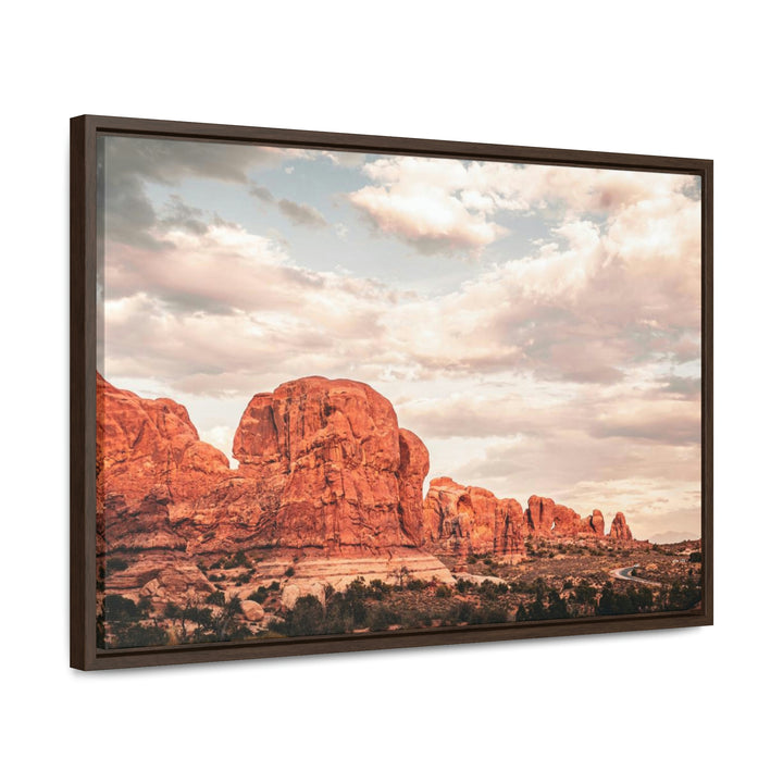 A Desert Sunset - Canvas with Frame