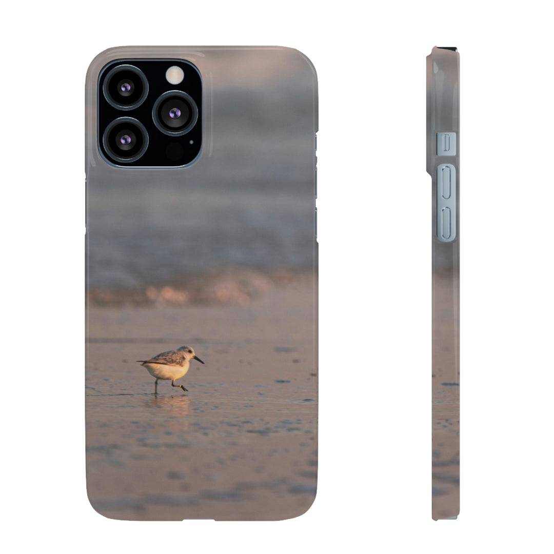 Sanderling in Soft Dusk Light - Phone Case