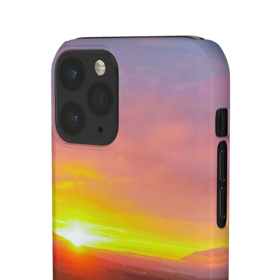 Sunset Over the Fjord Part 1 - Phone Case