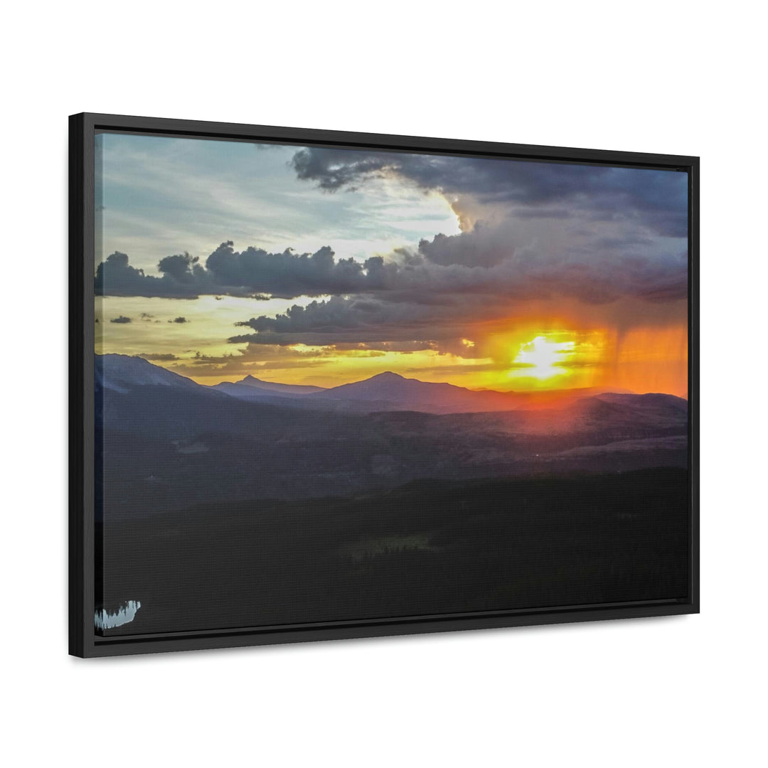 Rainy Sunset - Canvas with Frame