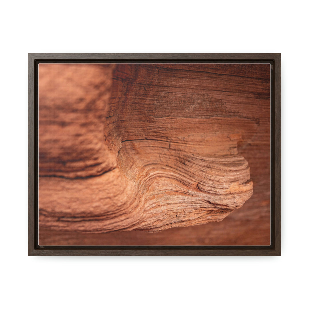 Sedimentary Rock Curves - Canvas with Frame