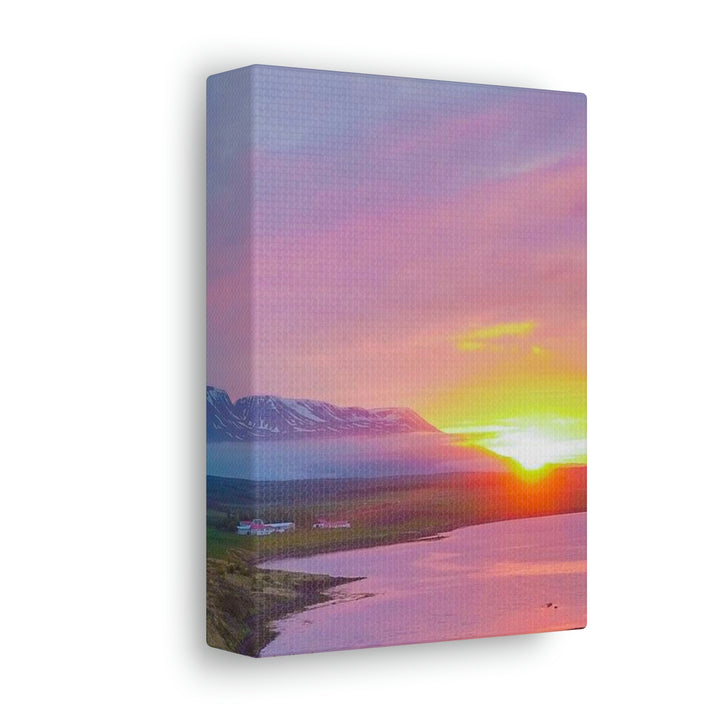 Sunset Over the Fjord Part 2 - Canvas