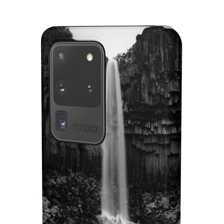 Svartifoss in Black and White - Phone Case