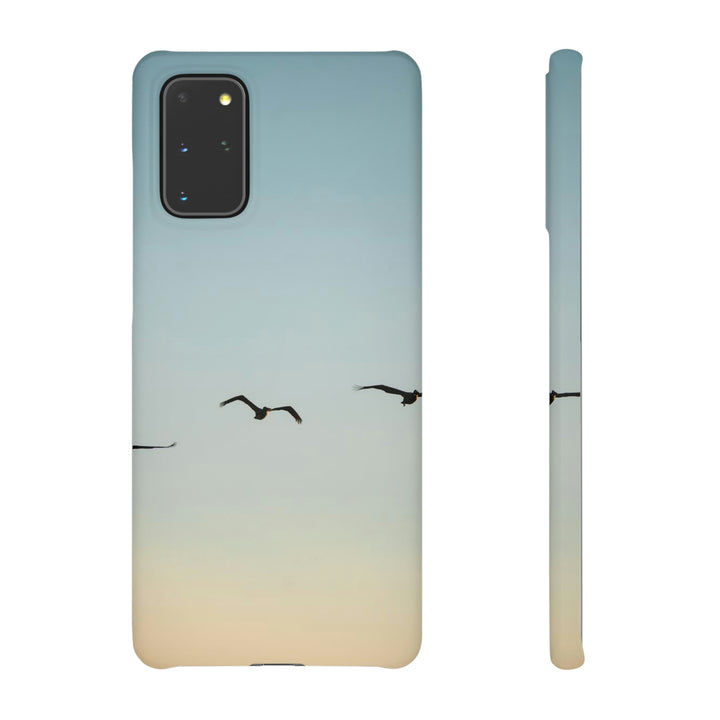 Brown Pelicans in Flight - Phone Case