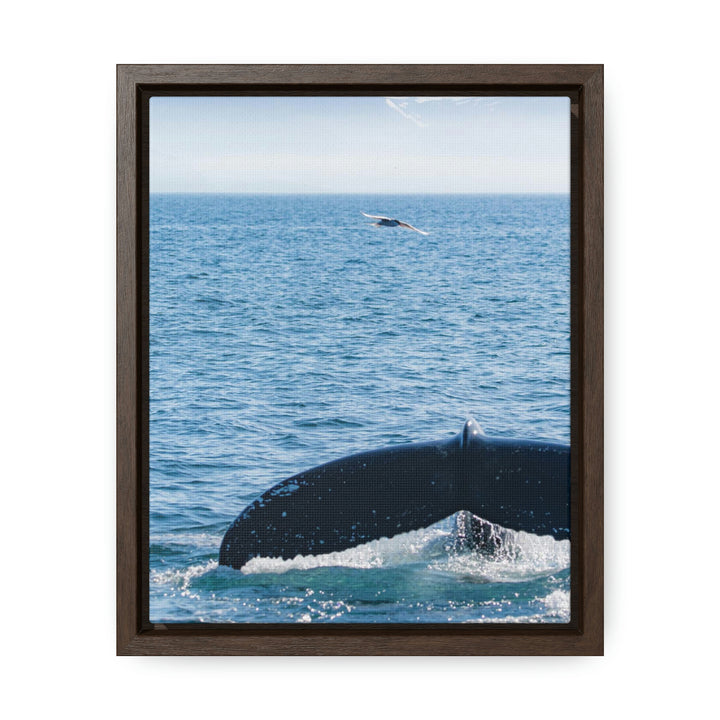 A Whale and A Mountain - Canvas with Frame