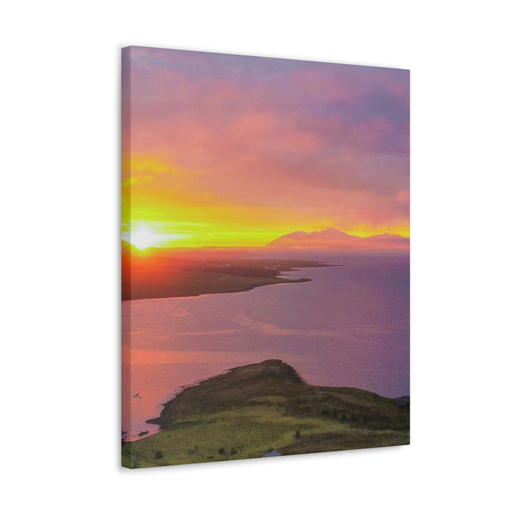 Sunset Over the Fjord Part 1 - Canvas