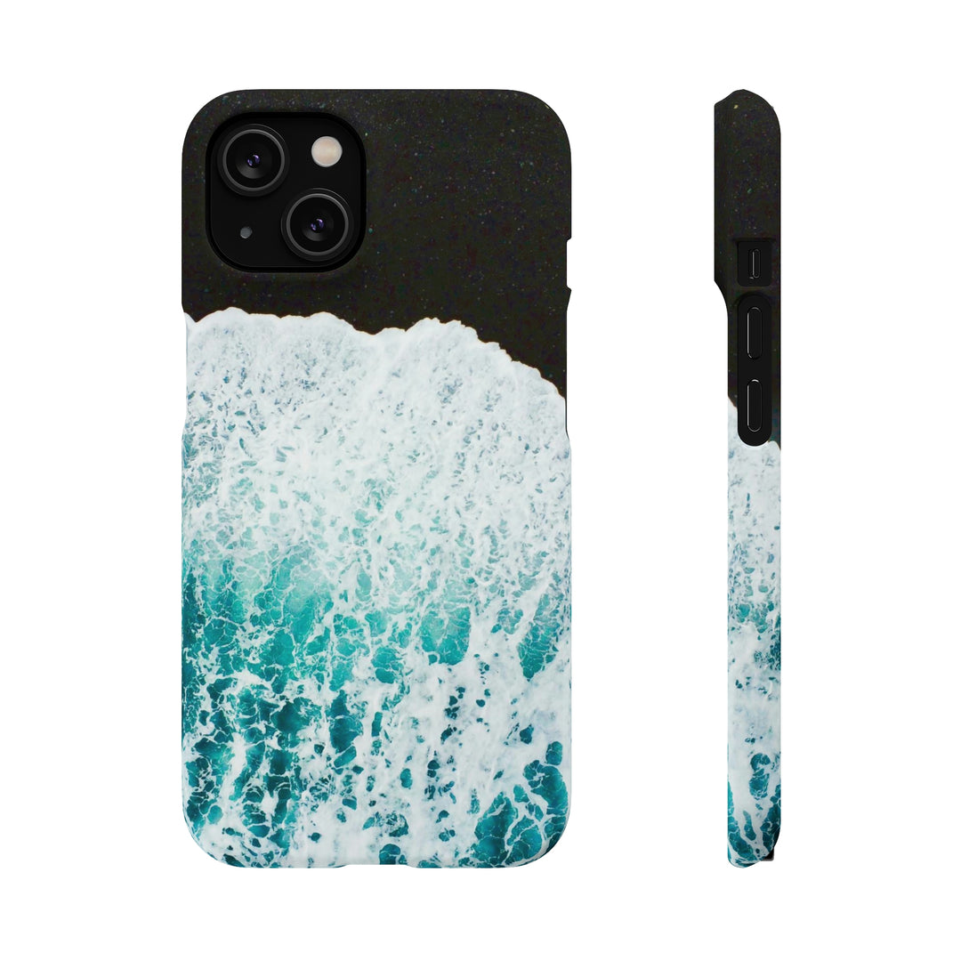 A Wave on Volcanic Sand - Phone Case