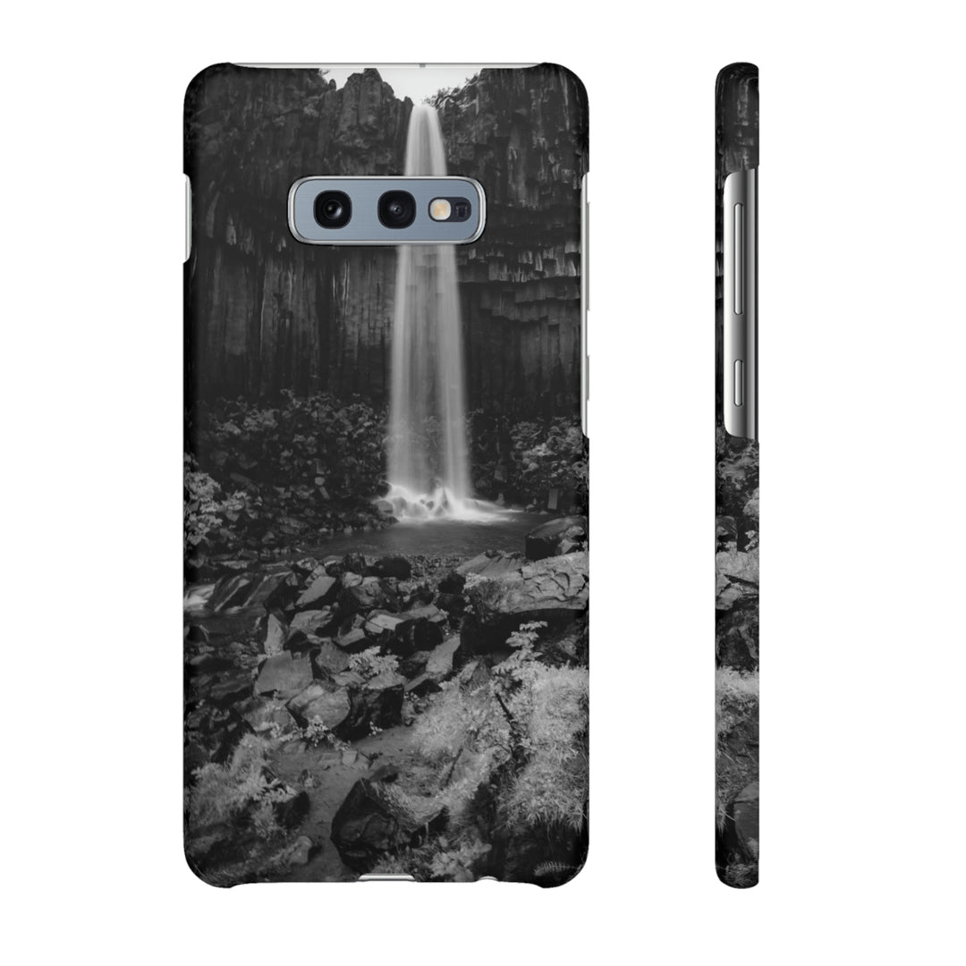 Svartifoss in Black and White - Phone Case