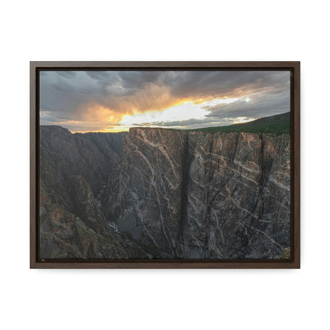 Painted Wall at Sunset Part 1 - Canvas with Frame