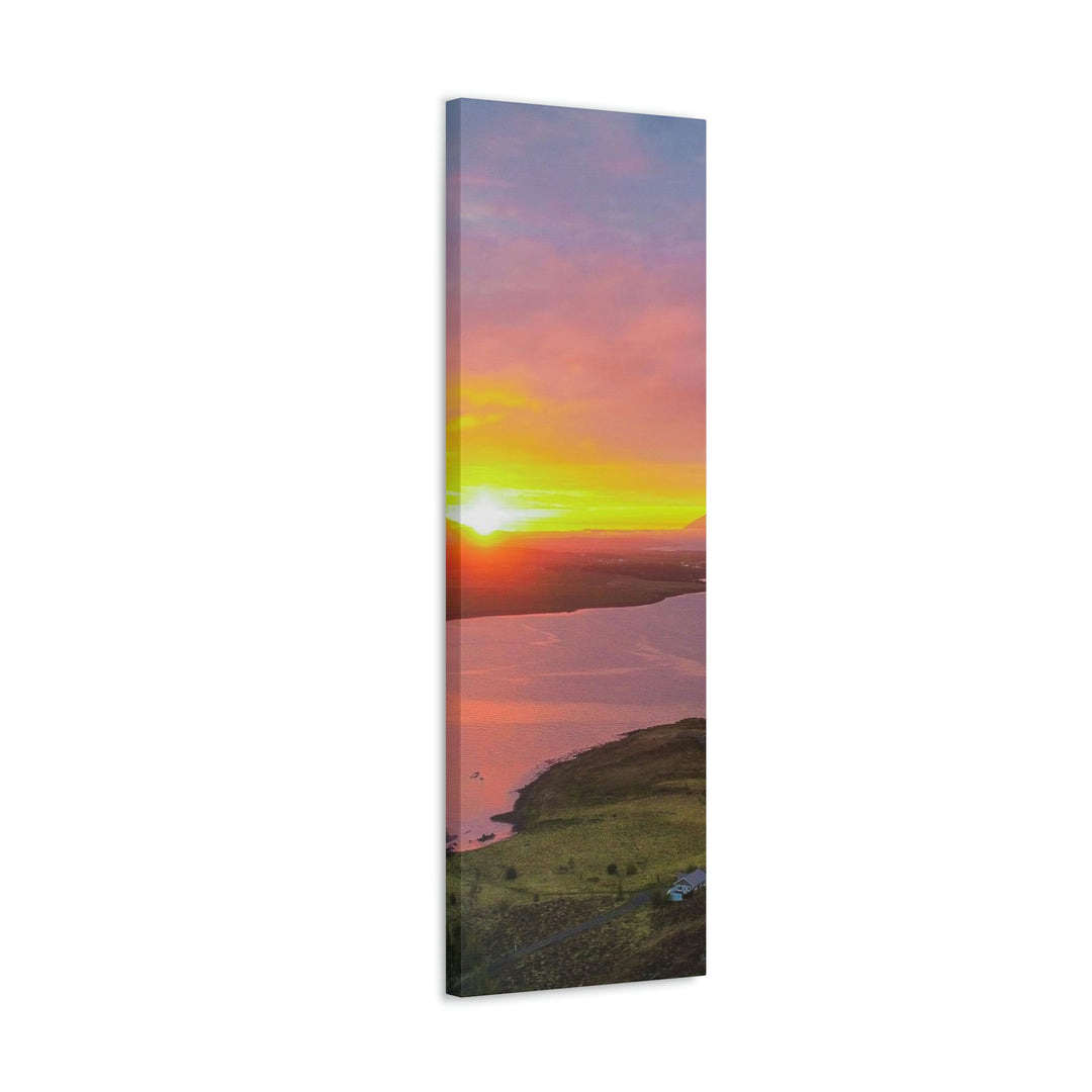 Sunset Over the Fjord Part 1 - Canvas