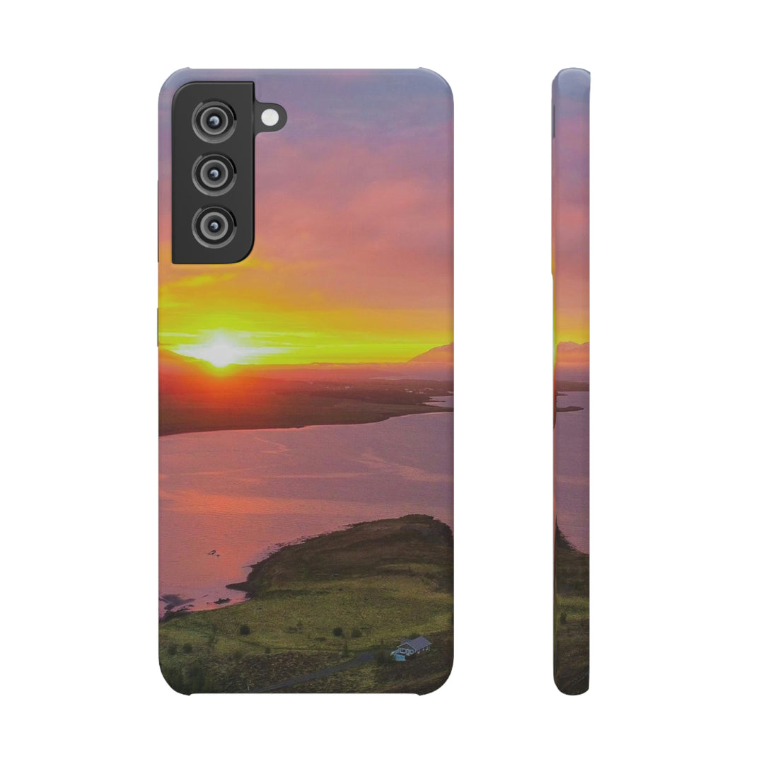 Sunset Over the Fjord Part 1 - Phone Case