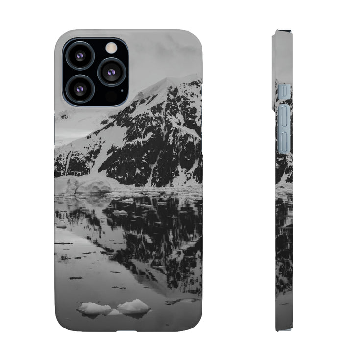 Reflected Calm in Black and White - Phone Case