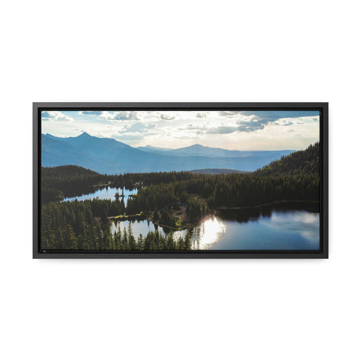 Cool Mountain Lakes - Canvas with Frame