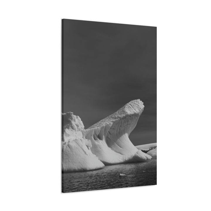 The Angles of an Iceberg in Black and White - Canvas