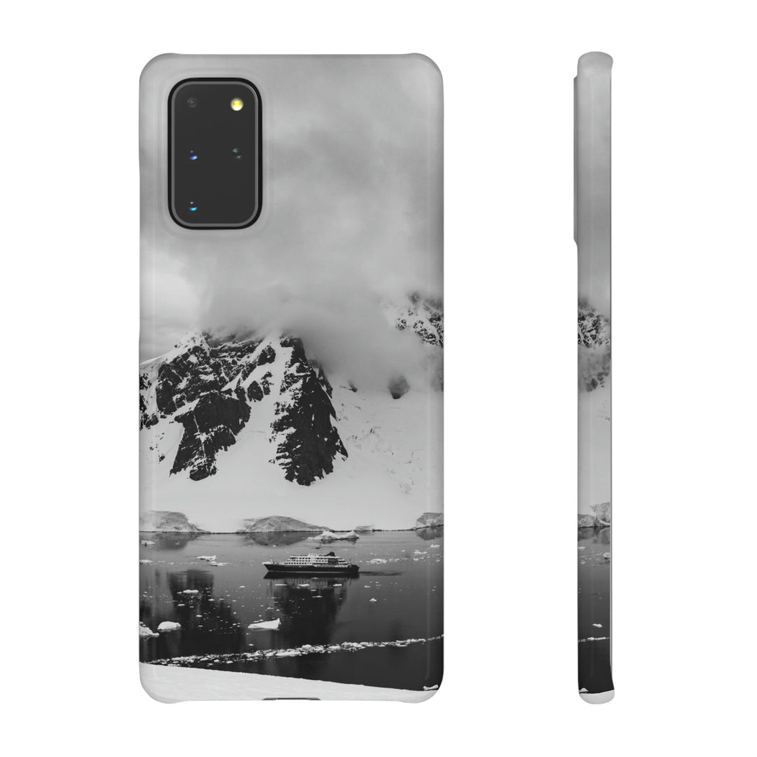 Peaceful Anchoring in Black and White - Phone Case