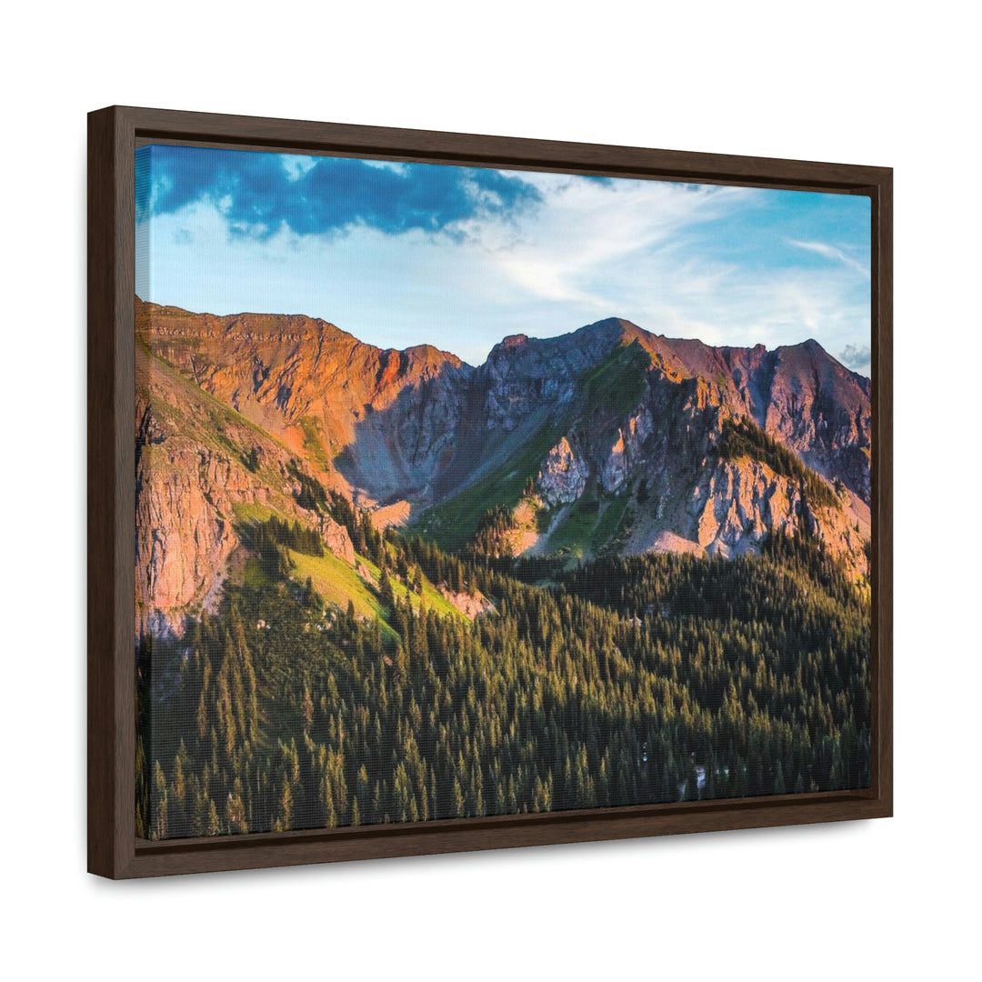 Fading Mountain Light - Canvas with Frame