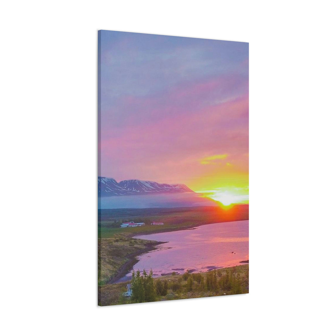 Sunset Over the Fjord Part 2 - Canvas