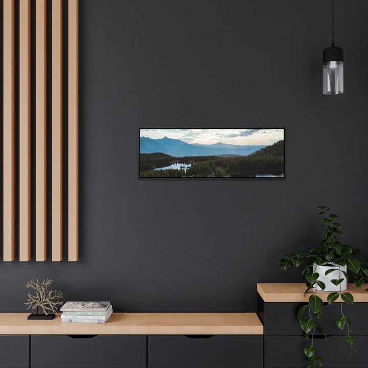 Cool Mountain Lakes - Canvas with Frame