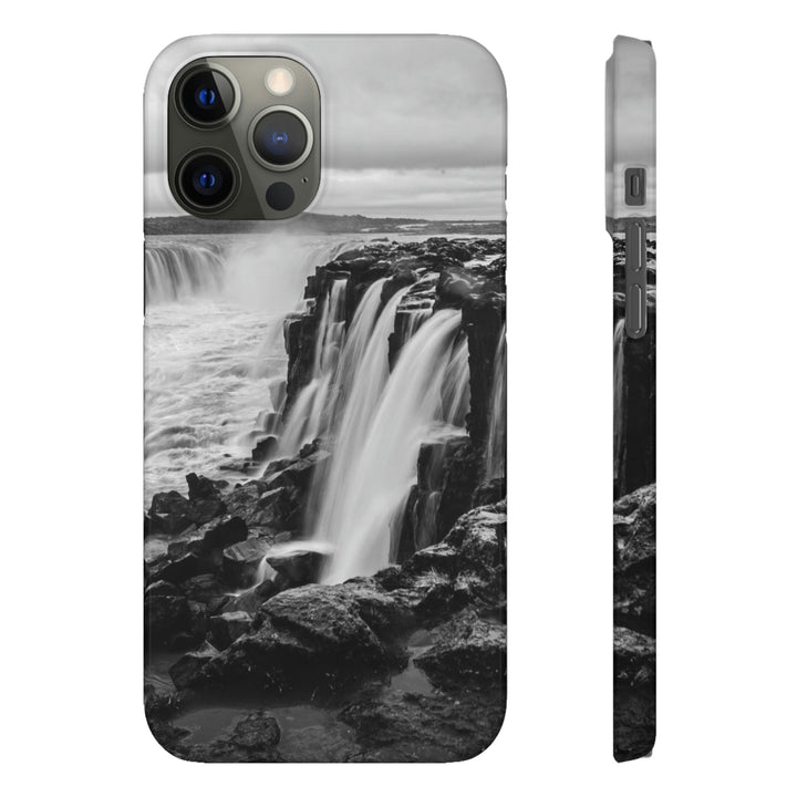 Selfoss in Black and White - Phone Case