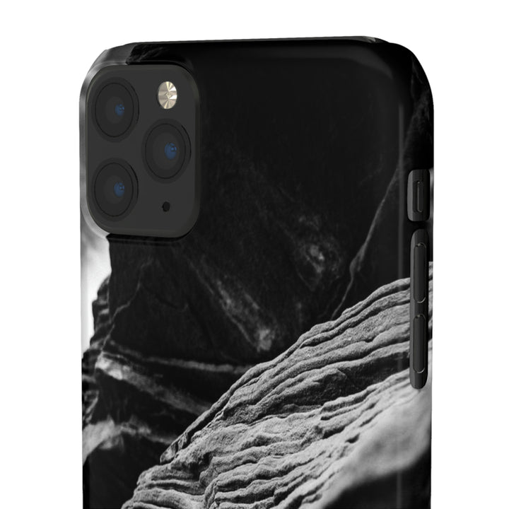 Layers of Rock in Black and White - Phone Case