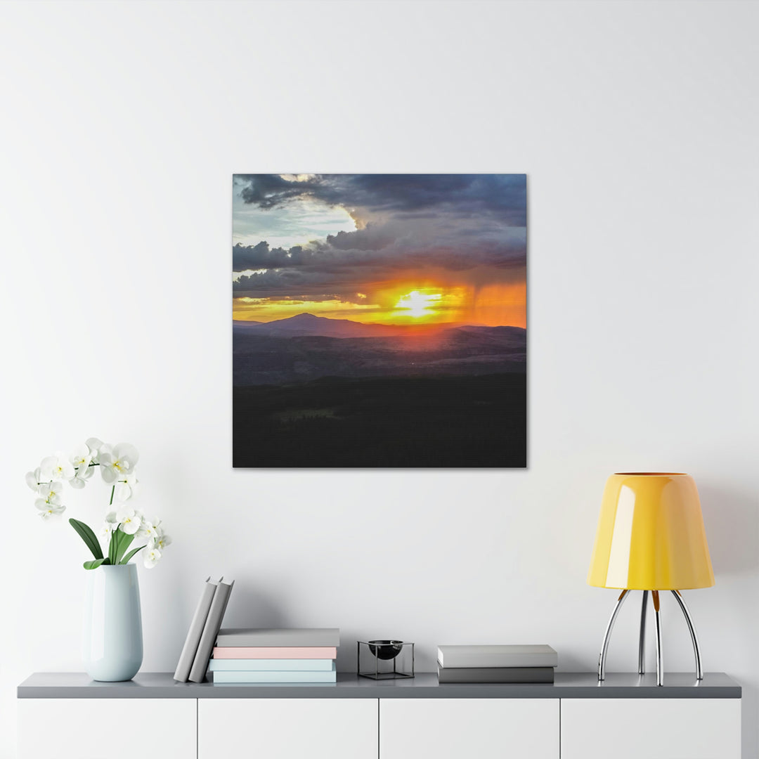 Rainy Sunset - Canvas