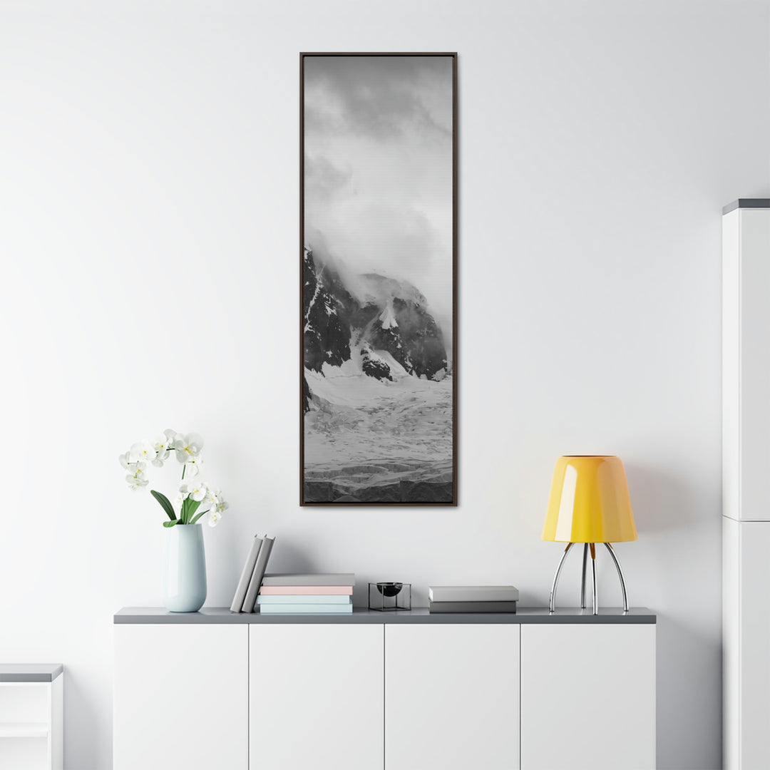 The Mist Descends in Black and White - Canvas with Frame