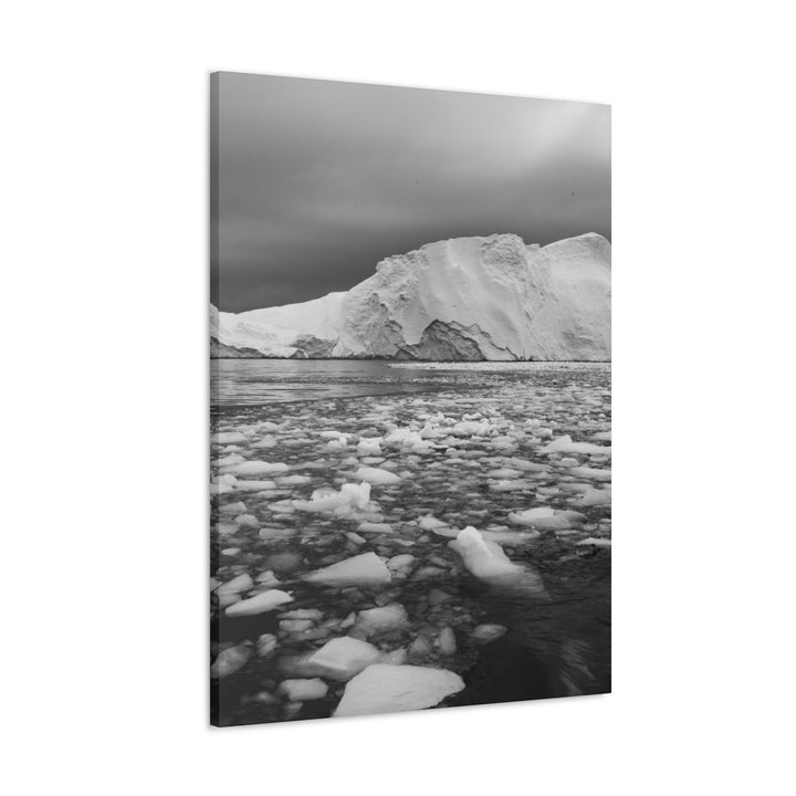 Lane of Ice In Black and White - Canvas