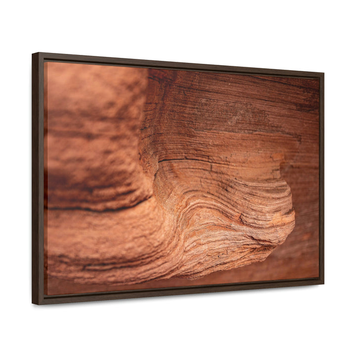 Sedimentary Rock Curves - Canvas with Frame