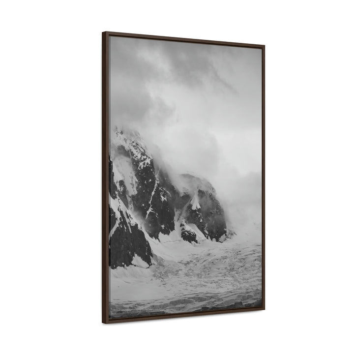 The Mist Descends in Black and White - Canvas with Frame