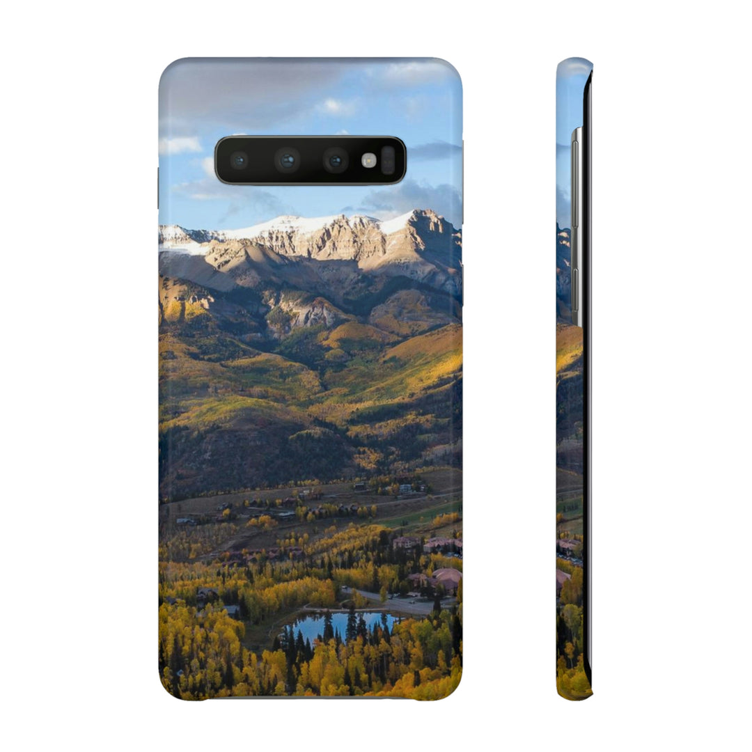 Glowing Mountainside - Phone Case