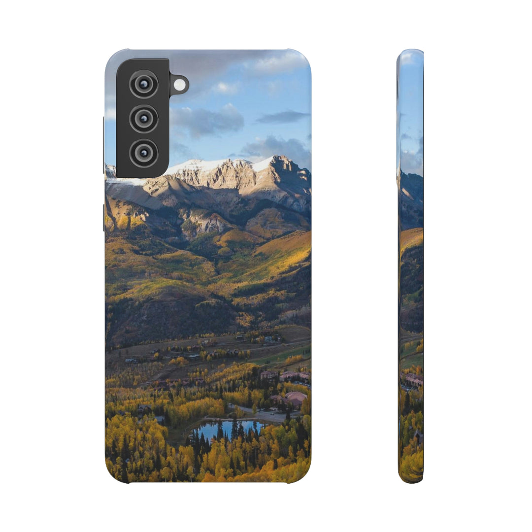 Glowing Mountainside - Phone Case